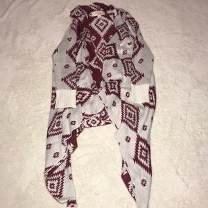 GB girls open sweater